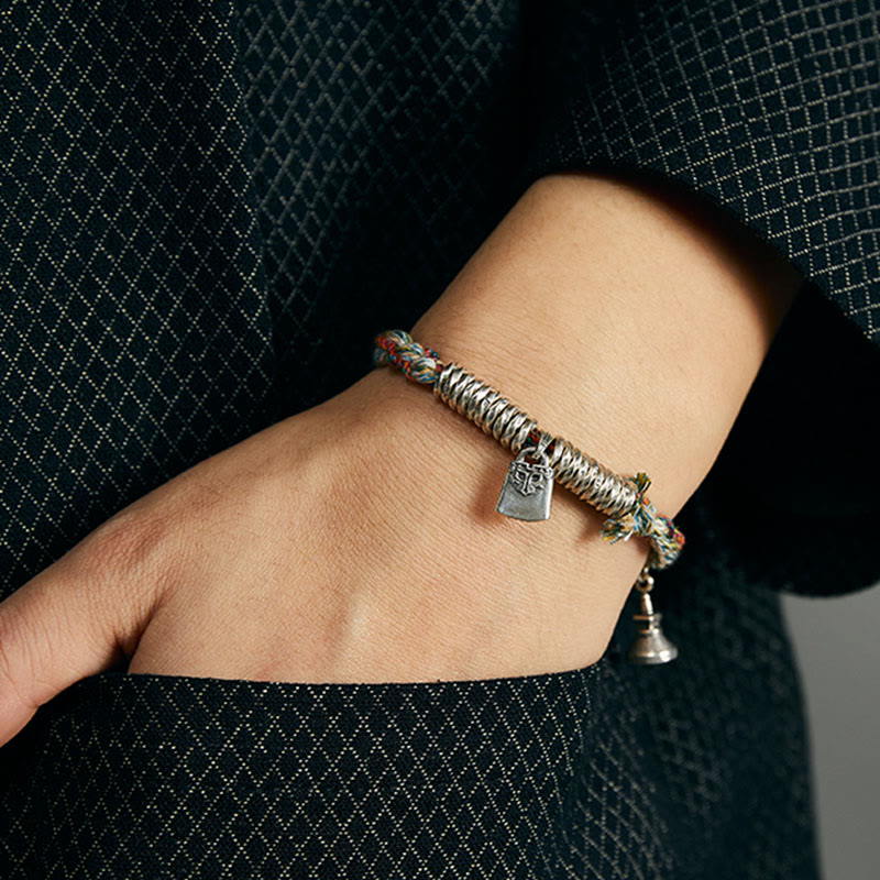 925 Sterling Silver Handmade Protection Multiple Strands Bracelet
