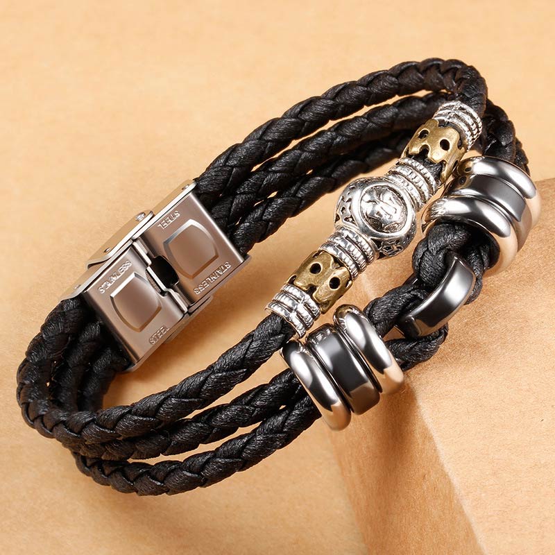 Hematite Grounding Bead Bracelet with 12 Zodiac Constellation Charms