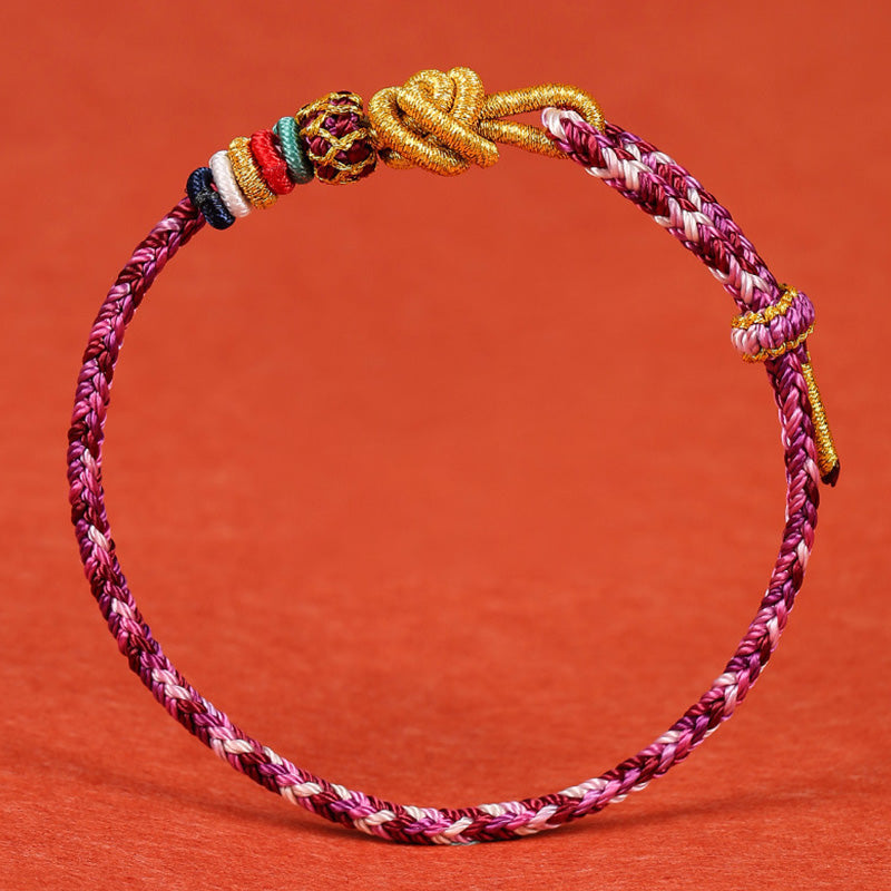 Handmade Dunhuang Colorful Rope Protection Braid String Bracelet