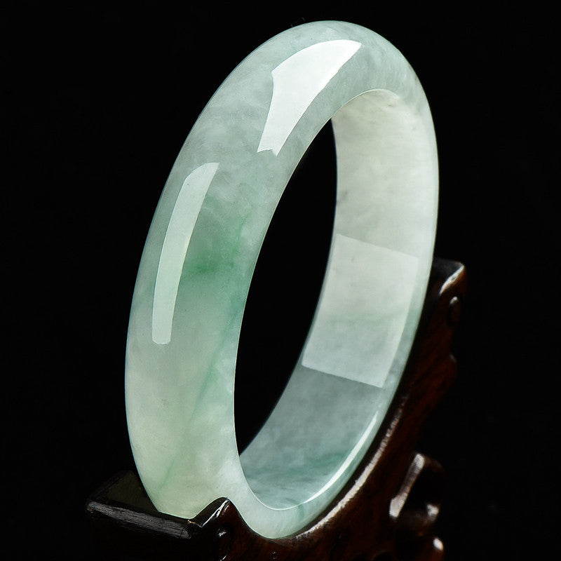 Natural Jade Prosperity Wealth Luck Bangle Bracelet