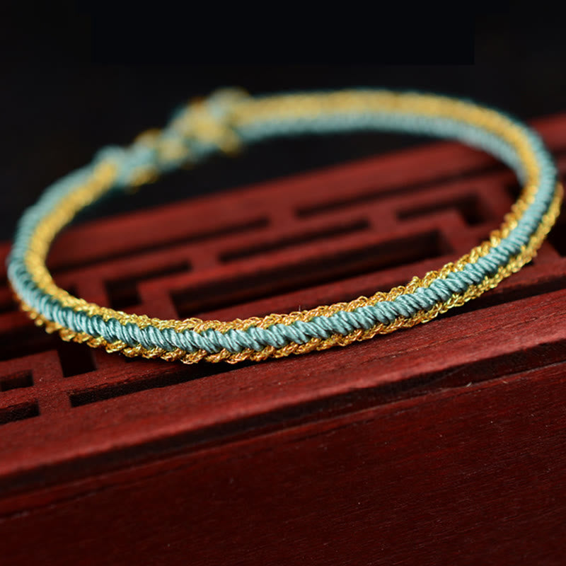 Two-Color Rope Handcrafted Eight Thread Peace Knot Bracelet (Extra 30% Off | USE CODE: FS30)