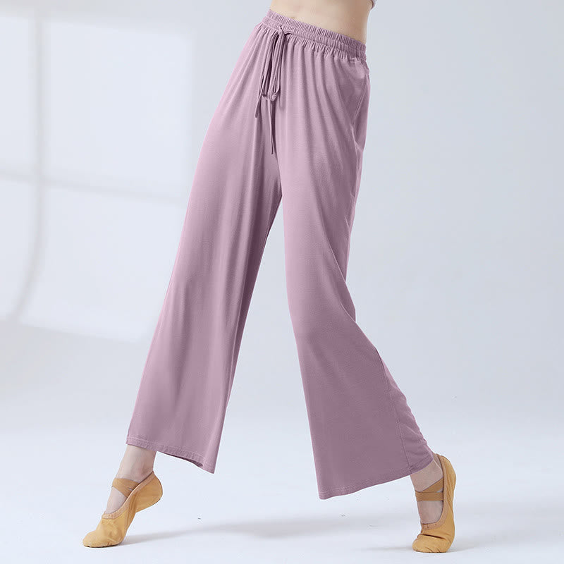 Soft Modal Flowing Wide-Leg Yoga Meditation Pants