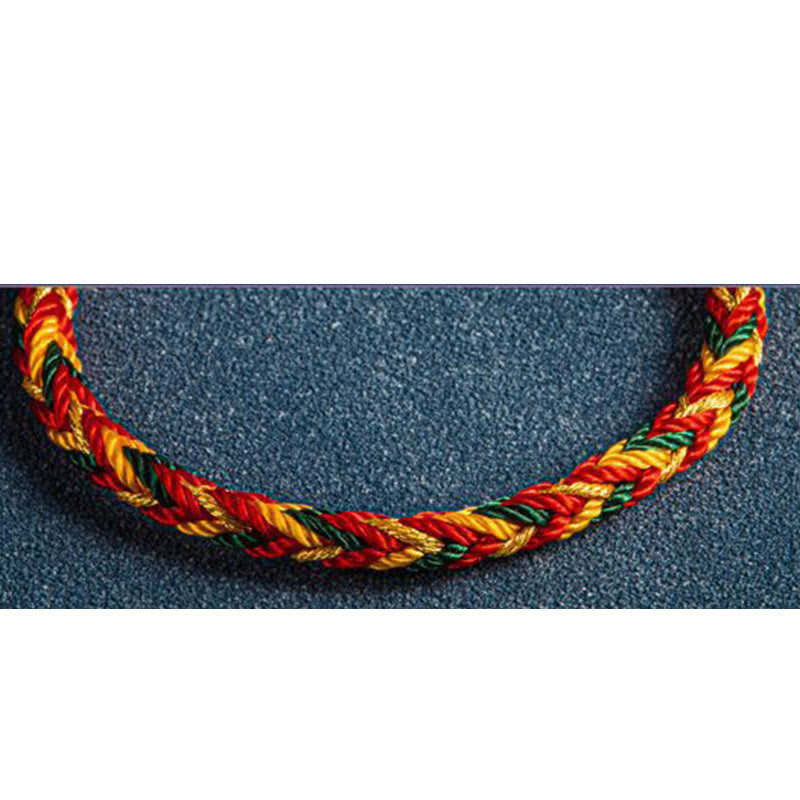 "May you be safe and sound all year round" Lucky Multicolored Bracelet