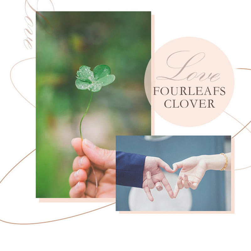 925 Sterling Silver Four Leaf Clover Chrysoberyl Cat Eye Love Necklace Pendant (Extra 35% Off | USE CODE: FS35)