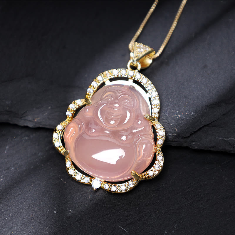 Good Luck Laughing Buddha Necklace