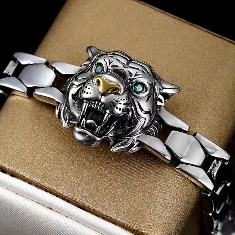 Tiger Head Design Healing Bracelet