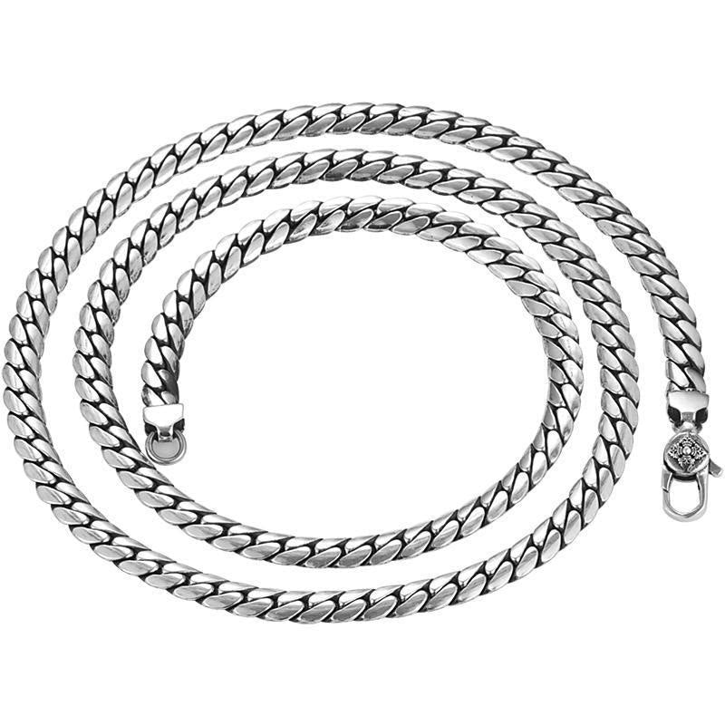 Double Dorje Vajra Strength Punk Copper Chain Bracelet Necklace