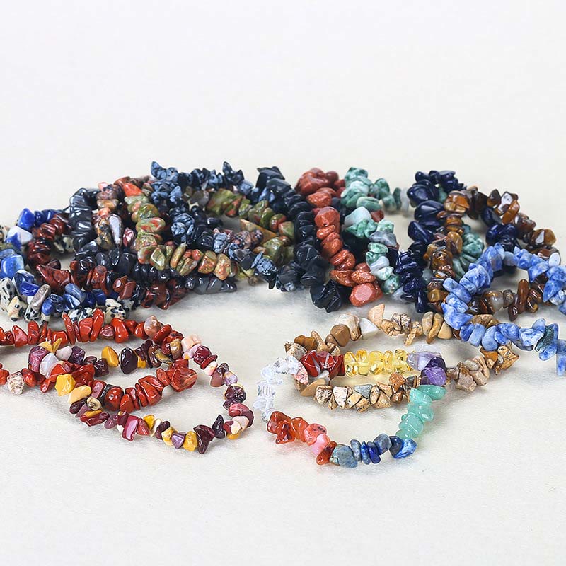 Irregular Cut Crystal Stone Bracelet | Natural Energy Anchor