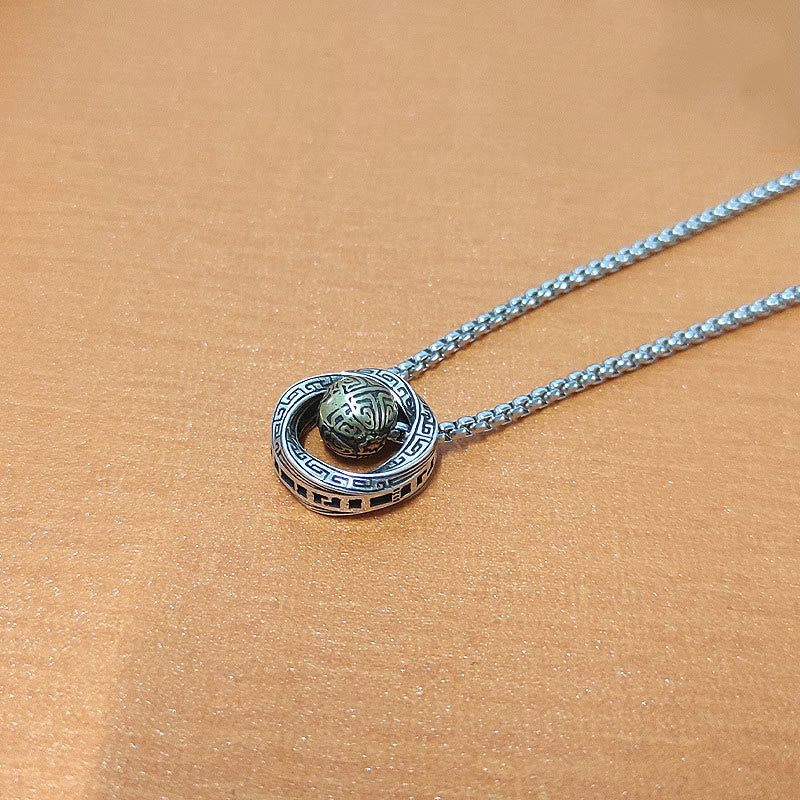 Mobius Lucky Bead Copper Wealth Necklace Pendant