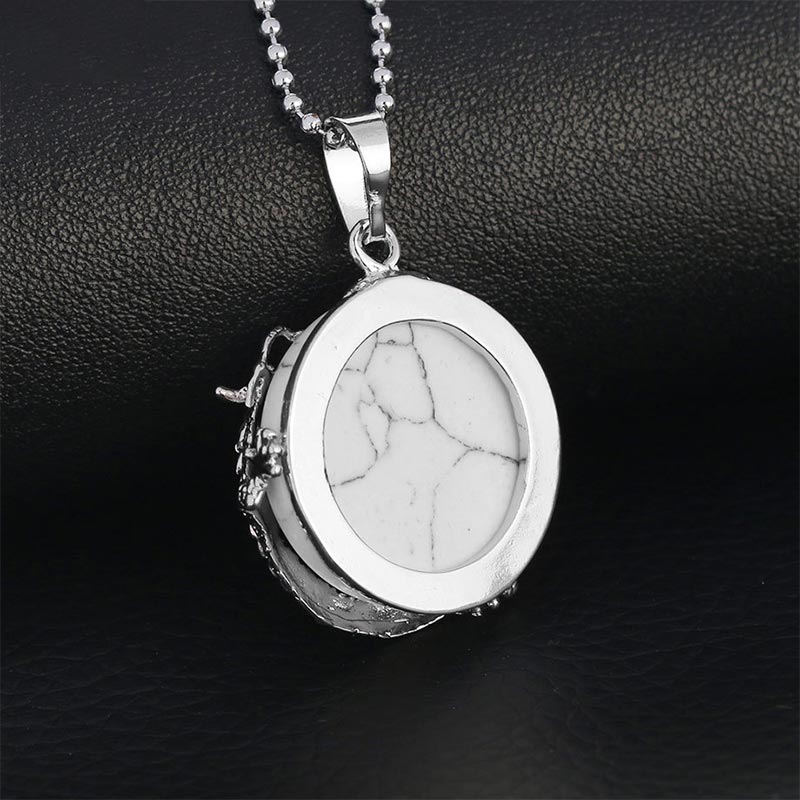 Chinese Dragon Natural Quartz Crystal Healing Energy Necklace Pendant