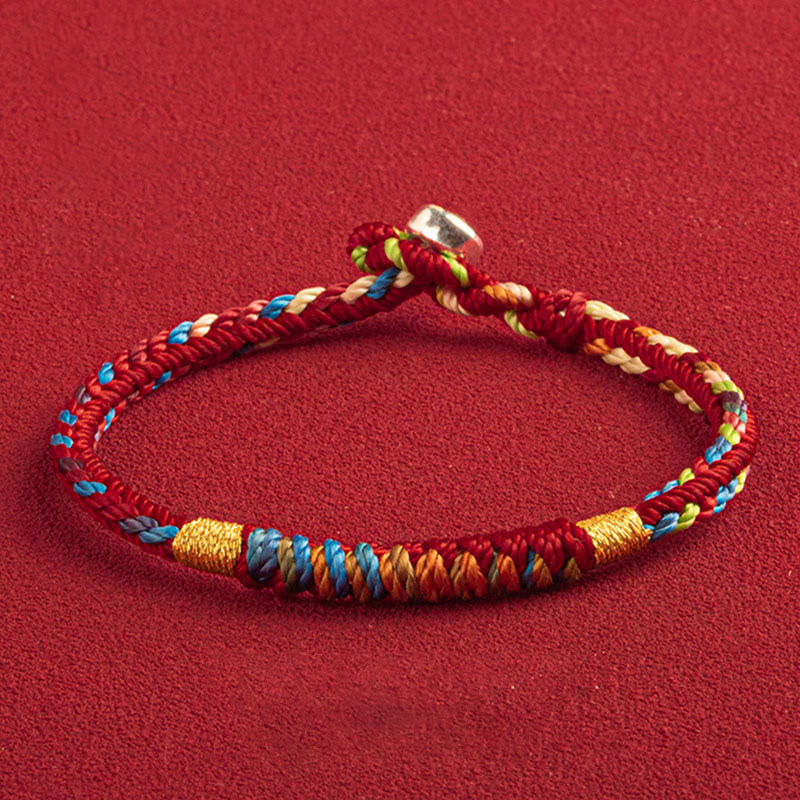 "May You Be Safe And Lucky In The Year Ahead" Multicolored Bracelet