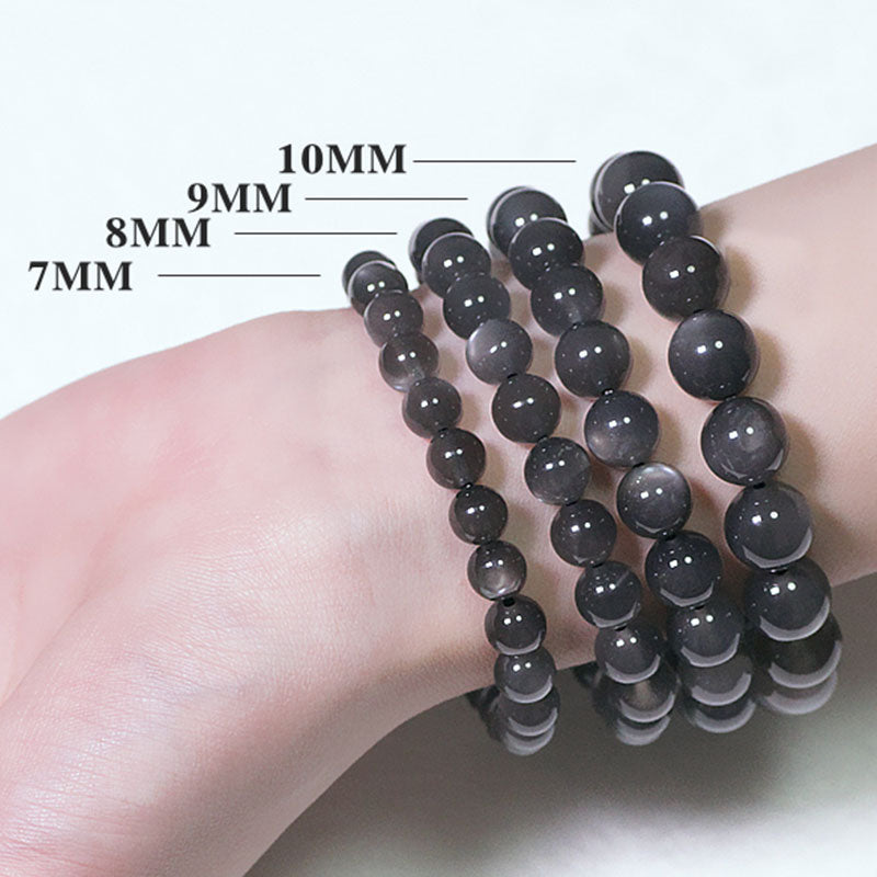 Natural Moonstone Beaded Bracelet for Emotional Harmony & Growth