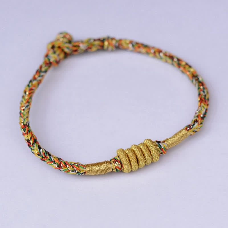 Handmade Colorful King Kong Knot Protection Braid String Bracelet