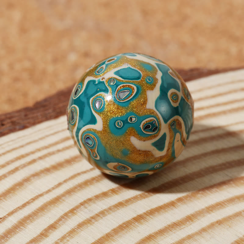 Natural Multicolored Lacquer Beads Calm Bracelet