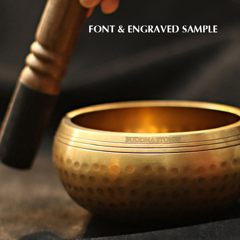Tibetan Sound Bowl Handcrafted for Relaxation and Mindfulness Meditation Singing Bowl Set