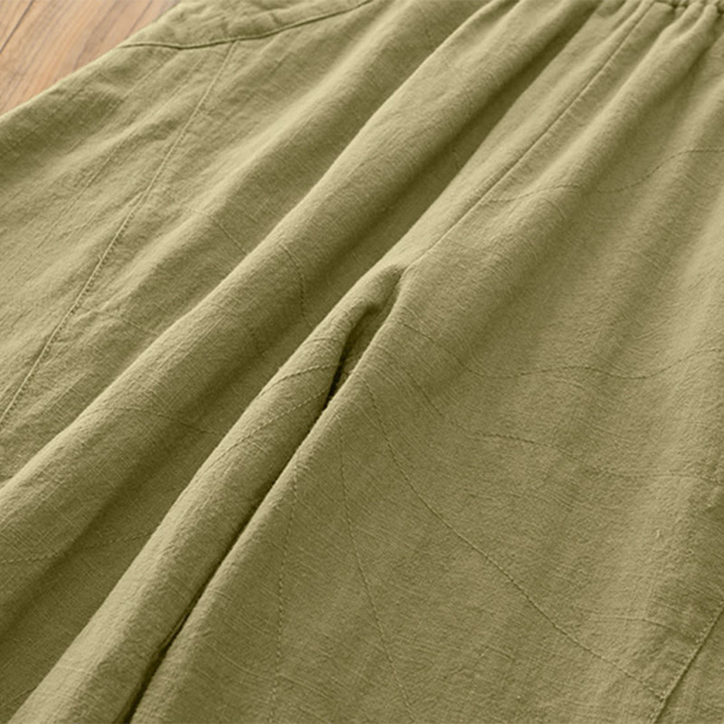 Solid Color Loose Yoga Harem Pants With Pockets