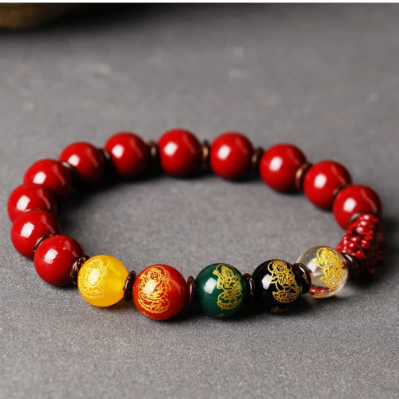 Hand-Selected Cinnabar Pixiu 'God of Wealth' Bracelet for Focused Abundance