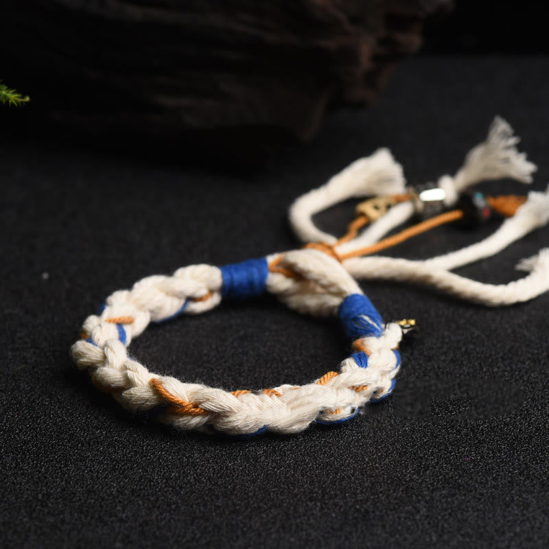 Tibet Zakiram Goddess of Wealth Thangka Handmade Luck Bracelet