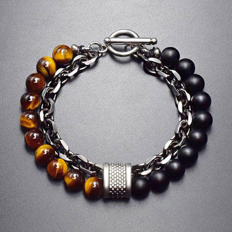 Natural Tiger Eye Lazurite Protection Bracelet