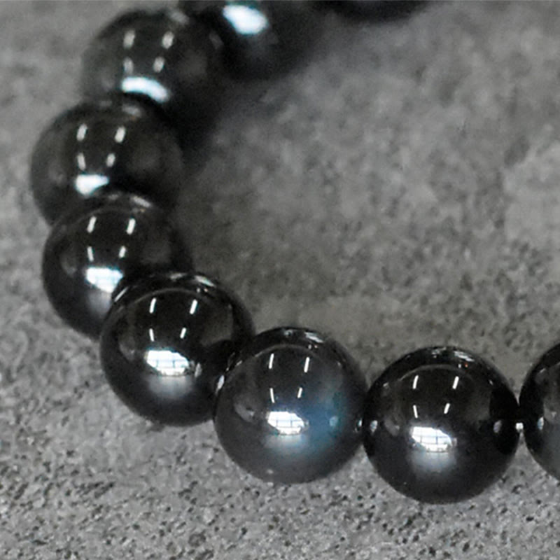 Rainbow Obsidian Copper Bead Positive Transformation Bracelet