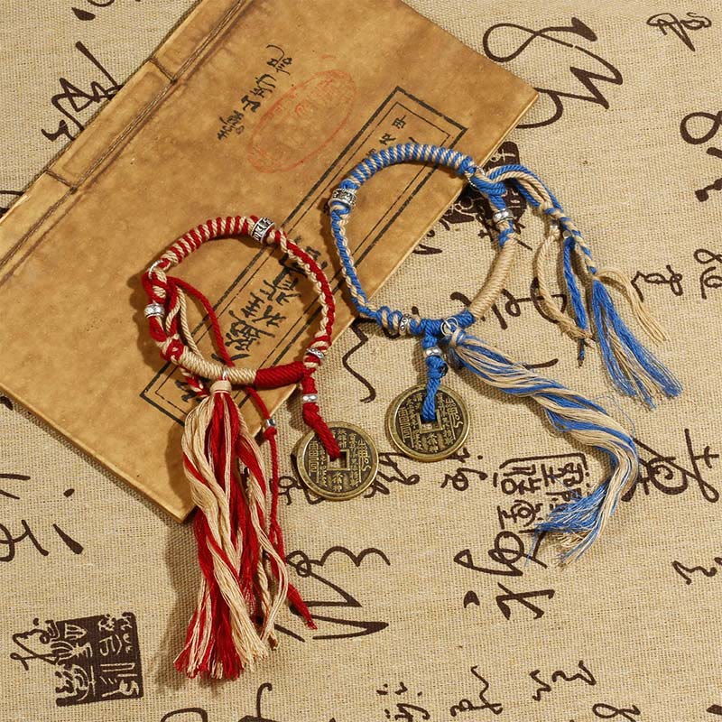 Mountain Ghosts Spend Money Wealth Prosperity Handmade Braided Bracelet