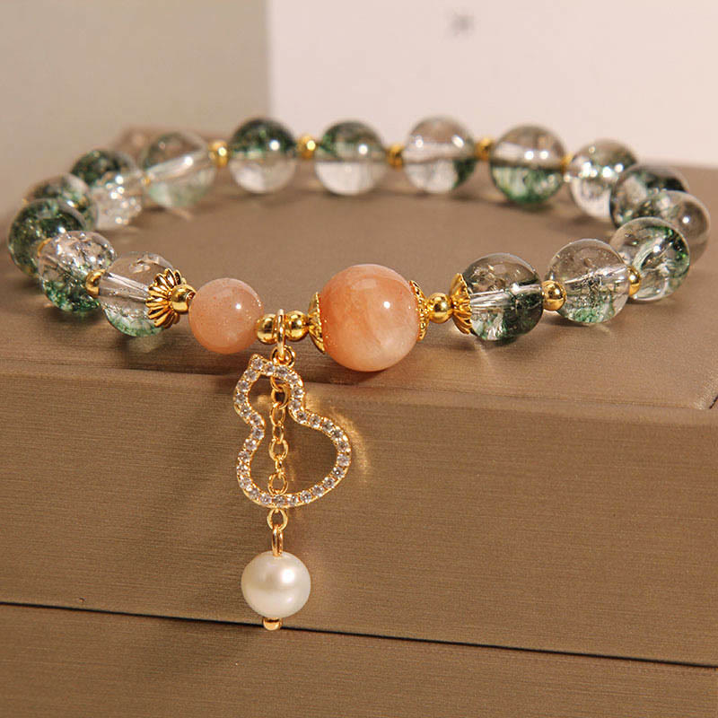 Green Phantom Gourd Charm Confidence Bracelet