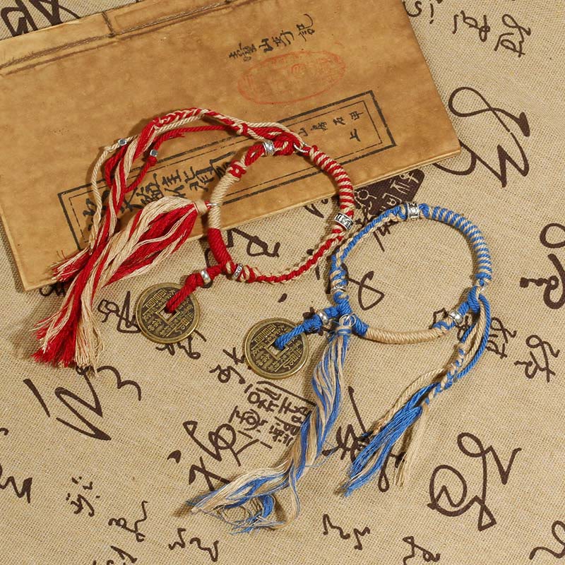 Mountain Ghosts Spend Money Wealth Prosperity Handmade Braided Bracelet