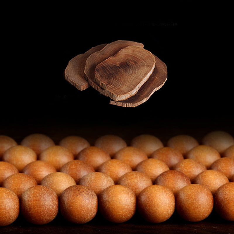 Tibetan Sandalwood Lotus Enlightenment Charm Mala Bracelet