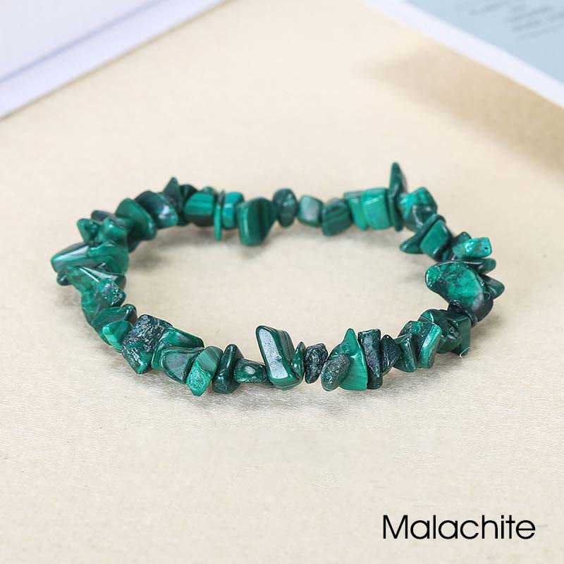 Irregular Cut Crystal Stone Bracelet | Natural Energy Anchor