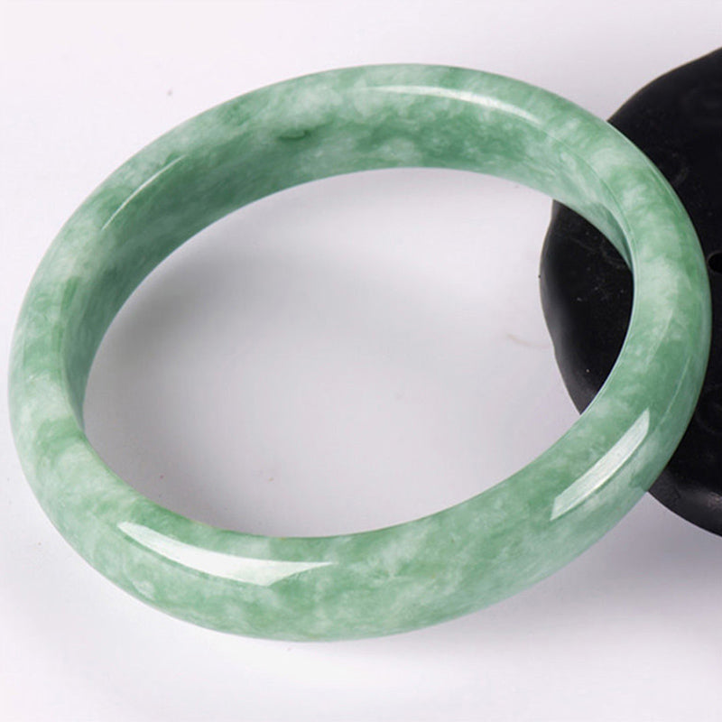 Natural Jade Solid Gemstone Bangle Bracelet