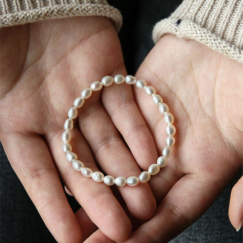 Natural Pearl Healing Beaded Bracelet