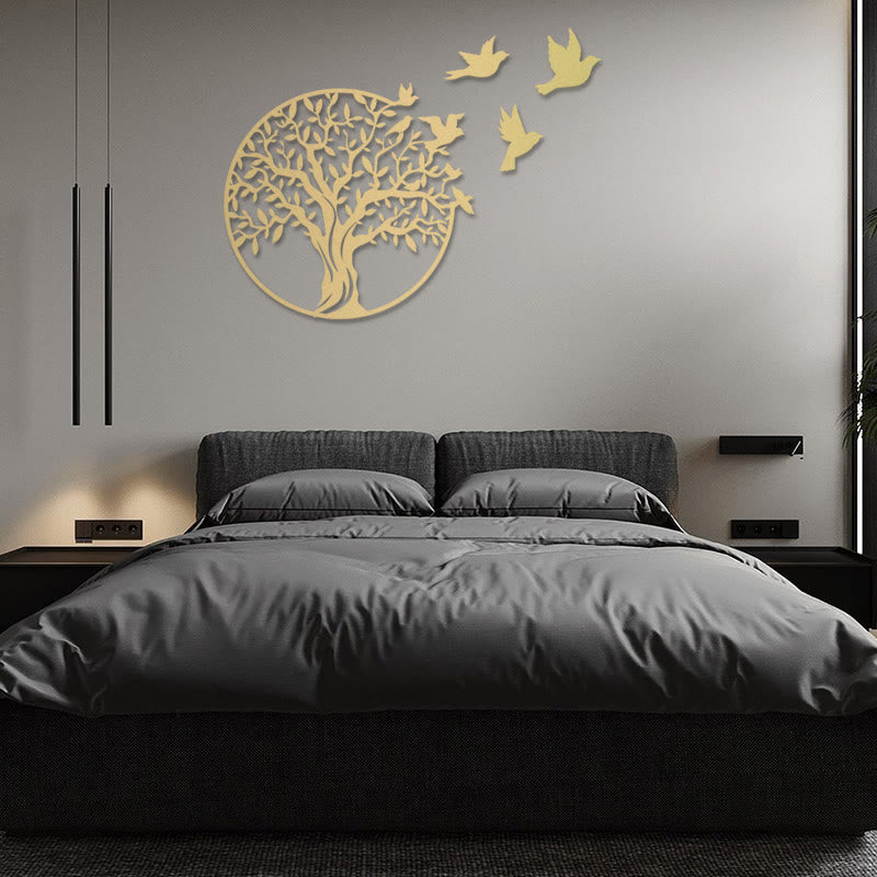 Tree of Life Birds Sign Housewarming Gift Unity Wall Art