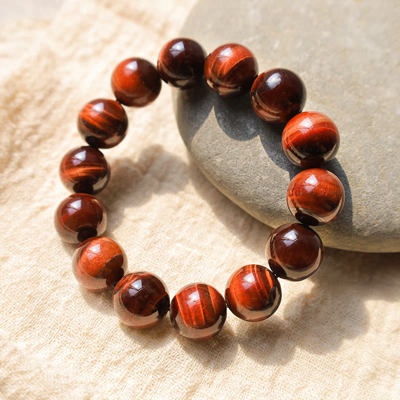 Natural Tiger Eye Beaded Grounding Bracelet