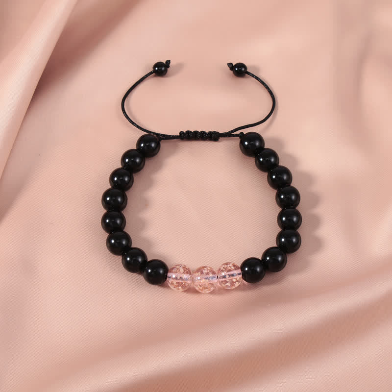 Black Obsidian Luminous Glowstone Strength Bracelet