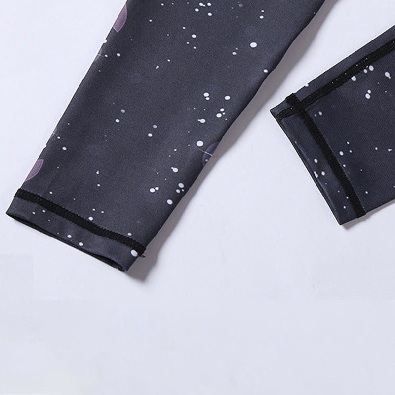 Breathable Sakura Print Mindful Movement Yoga Capri Pants