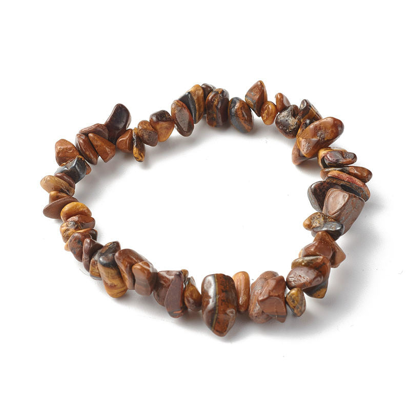 Natural Round Gemstone Beaded Energy Bracelet - Multi-Crystal Selection