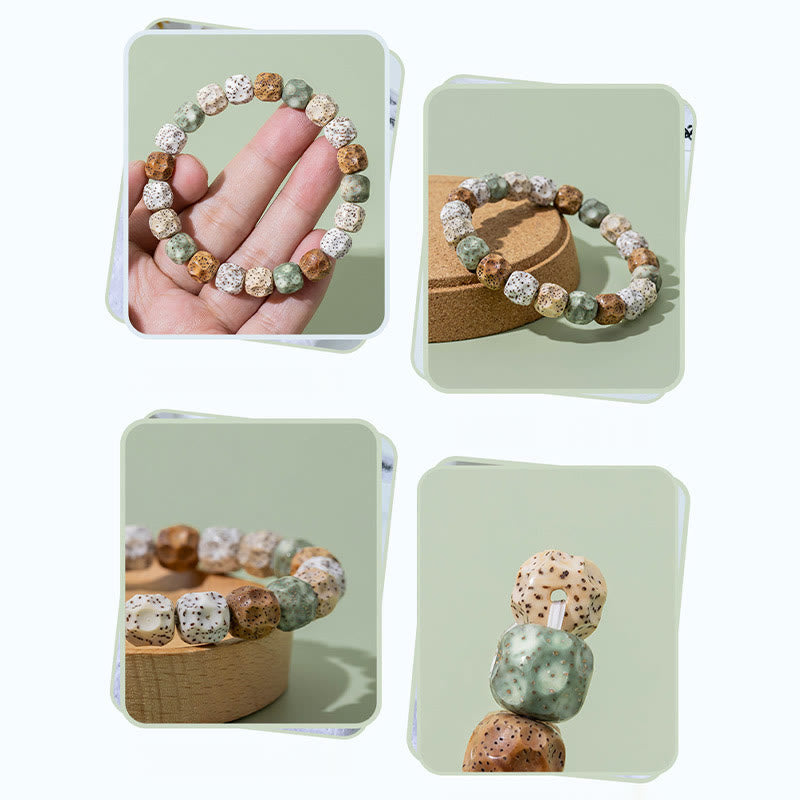 Natural Colorful Bodhi Seed Auspiciousness Wealth Bracelet