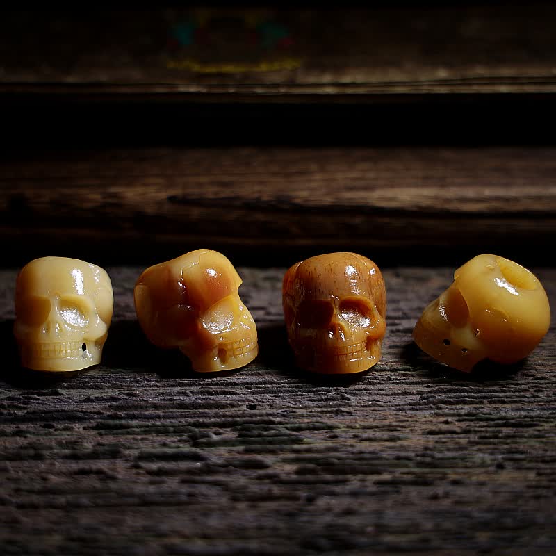Tibetan Camel Bone Skull The Lord of the Corpse Forest Protection Necklace Pendant