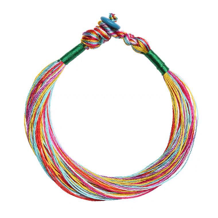 Tibetan Handmade Five Colorful Thread Dragon Boat Festival Protection Adult Child String Bracelet