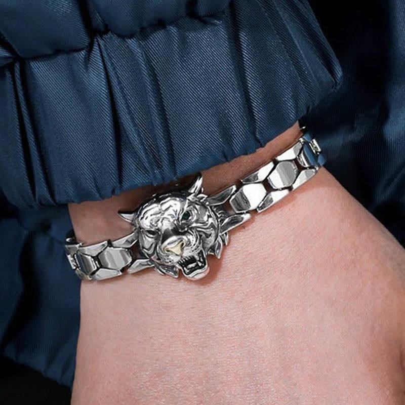 Tiger Head Design Healing Bracelet