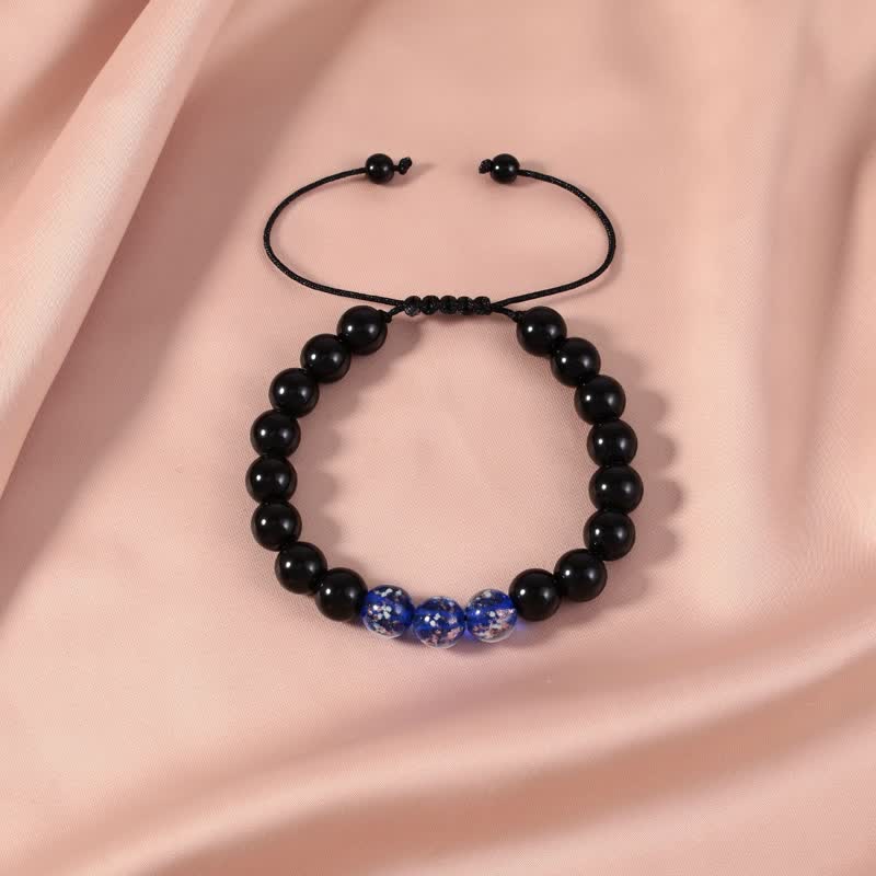 Black Obsidian Luminous Glowstone Strength Bracelet