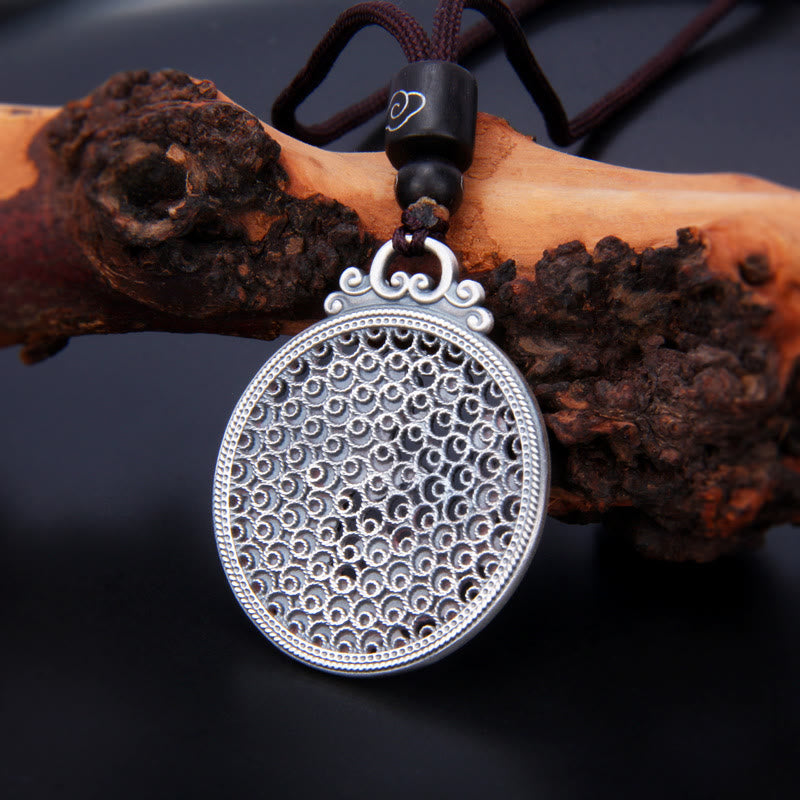 999 Sterling Silver Luck Koi Fish Success Prosperity Necklace Pendant