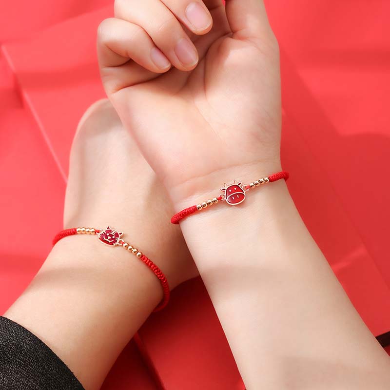 12 Chinese Zodiac Lucky Red String Bracelet