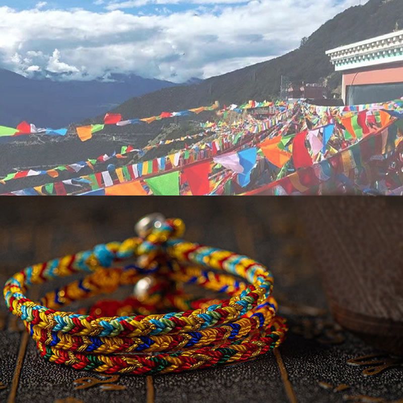 "May you be good fortune and success" Lucky Multicolored Bracelet