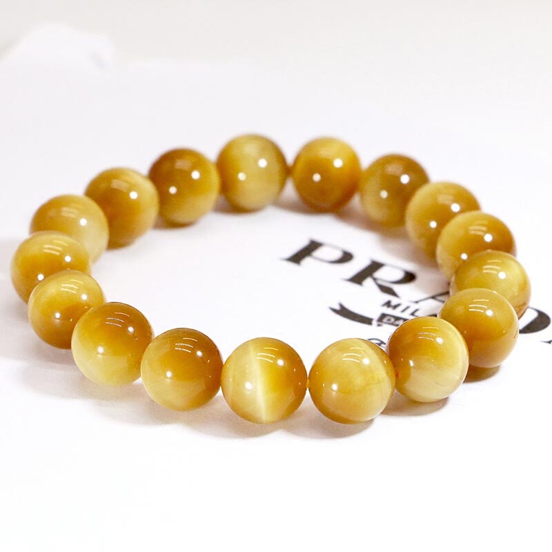 Tiger Eye Grounding Beaded Bracelet for Mental Clarity and Resilience
