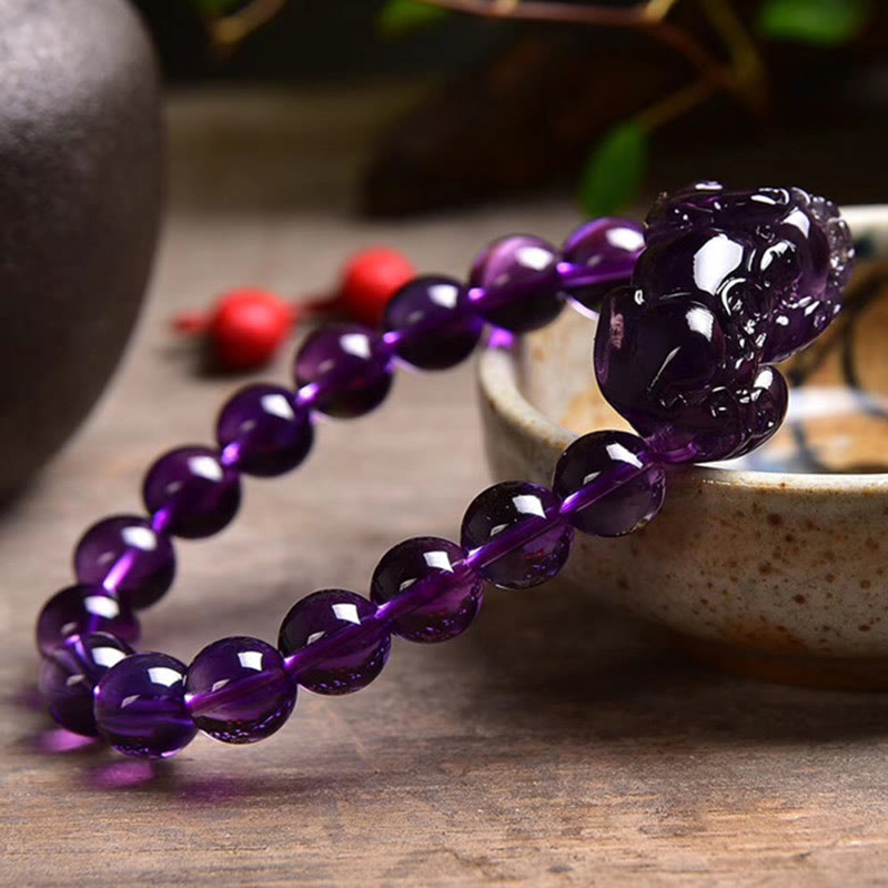 Feng Shui Amethyst Fortune Wealth Bracelet