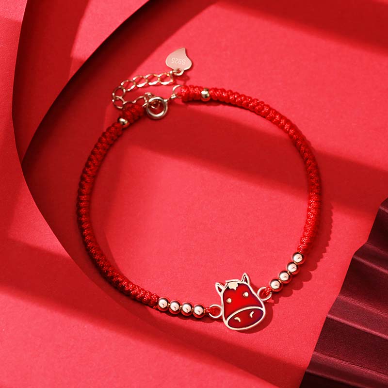 12 Chinese Zodiac Lucky Red String Bracelet