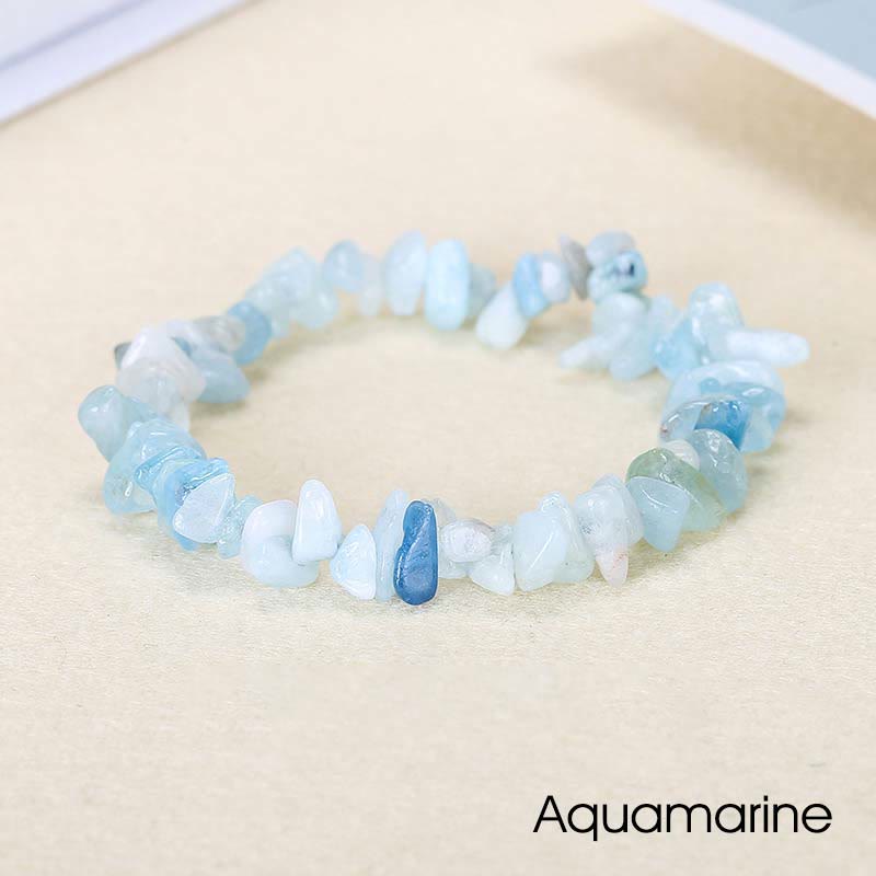 Irregular Cut Crystal Stone Bracelet | Natural Energy Anchor