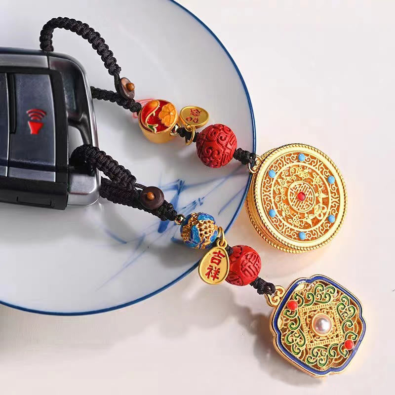 Fu Character Blessing Ruyi Charm Key Chain
