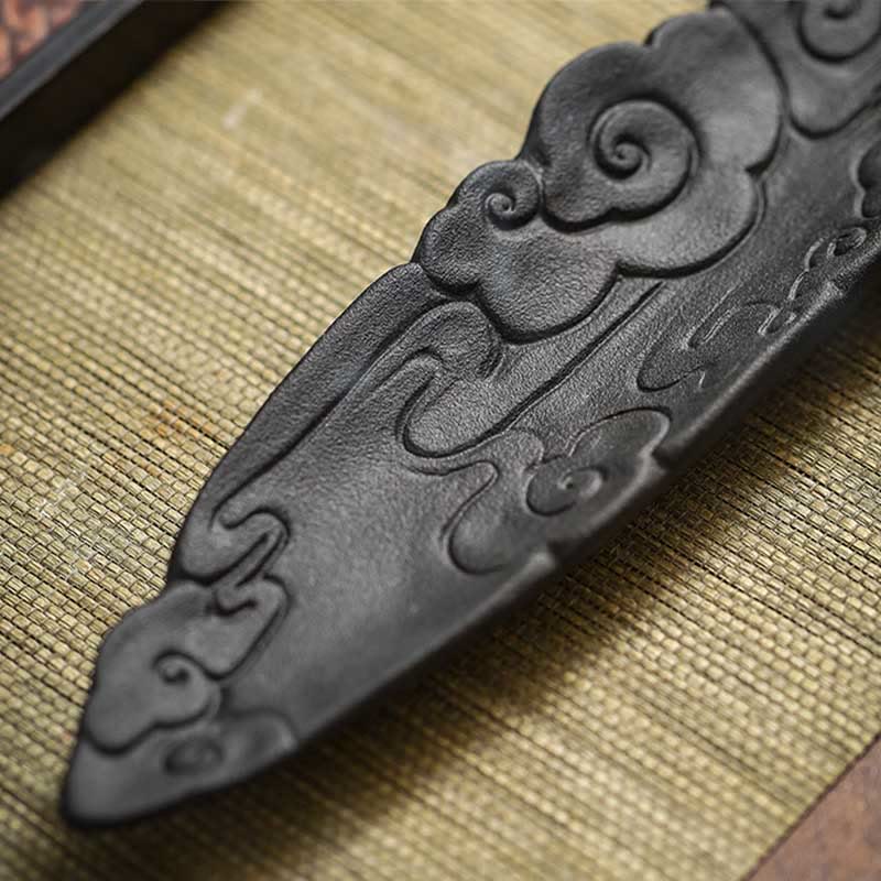 Auspicious Clouds Pixiu Healing Ceramic Stick Incense Burner Decoration